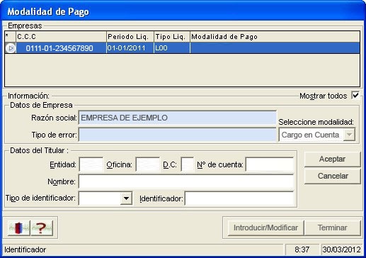 Selecting method of payment