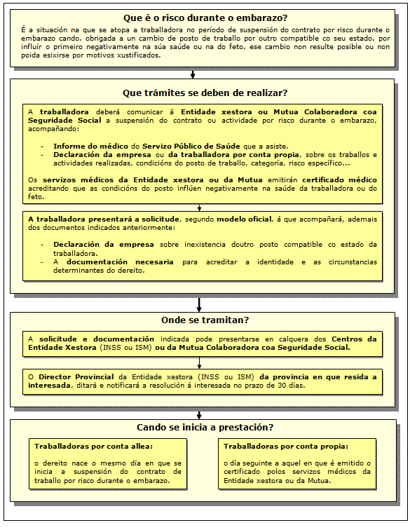 Prestación de Risco durante o embarazo
