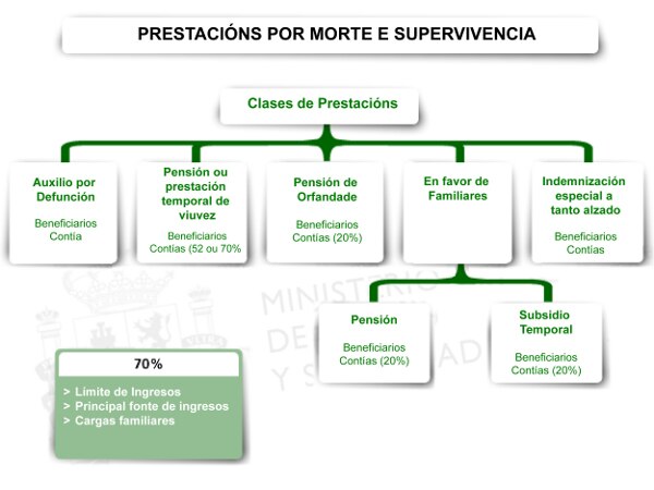 Prestacións de morte e supervivencia. Prestacións