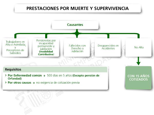 Prestaciones de muerte y supervivencia