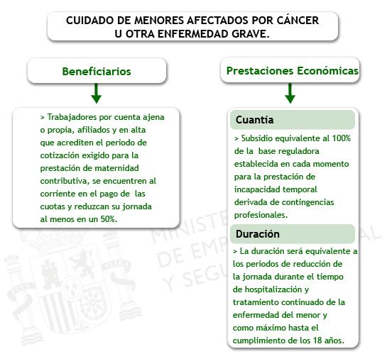 Cuidado de menores afectados por cáncer u otra enfermedad grave